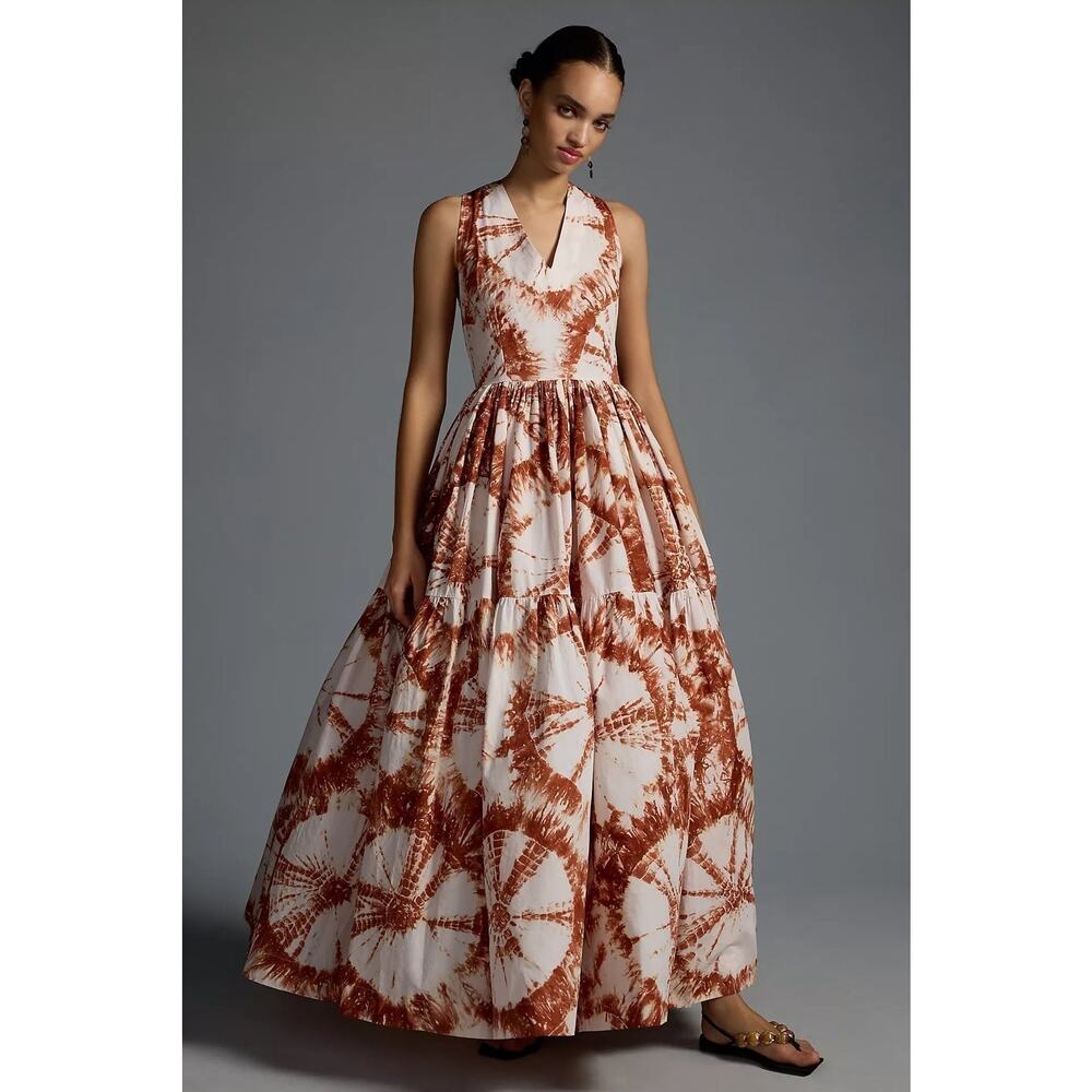 NWT❤️Anthro S/W/F V-Neck Maxi Dress szM - Picture 3 of 11